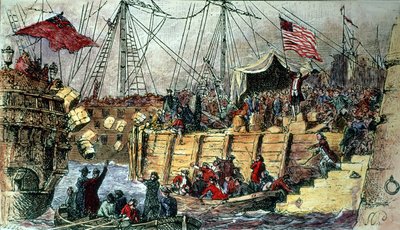 The Boston Tea Party, 16th December 1773 by Unbekannt Unbekannt